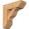 Ekena Millwork Funston Slat Smooth Bracket w/ Offset Brace, Western Red Cedar, 7 1/2"W x 22"D x 22"H BKT0806X22X22FST06SWR - alternate 1